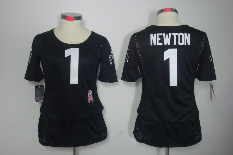 Nike Panthers 1 Newton Black Women Elite Skirts - Click Image to Close