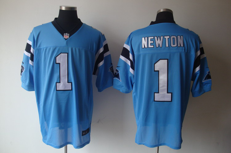 Nike Panthers 1 Newton Blue Elite Jersey