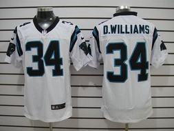 Nike Panthers 34 D.Williams White Elite Jerseys