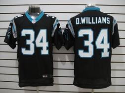Nike Panthers 34 D.Williams black Black Elite Jerseys