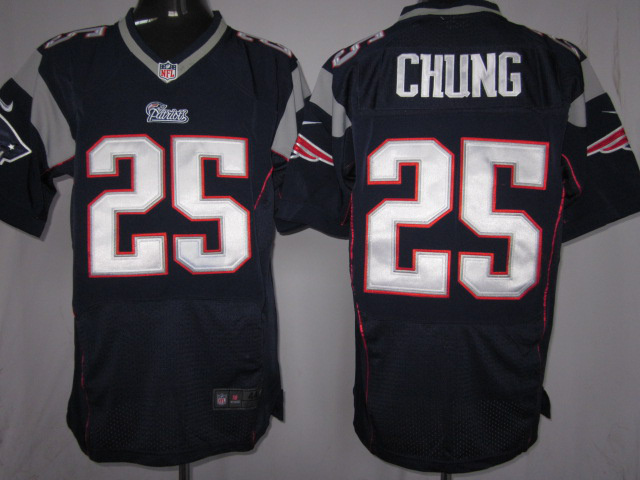 Nike Patriots 25 Chung blue elite jerseys