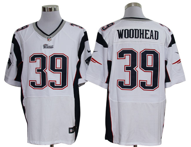 Nike Patriots 39 Woodhead White Elite Jerseys