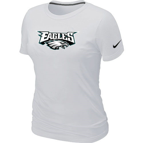 Nike Philadelphia Eagles Authentic Logo Women's T-Shirt White