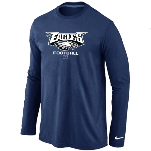 Nike Philadelphia Eagles Critical Victory Long Sleeve T-Shirt D.Blue - Click Image to Close