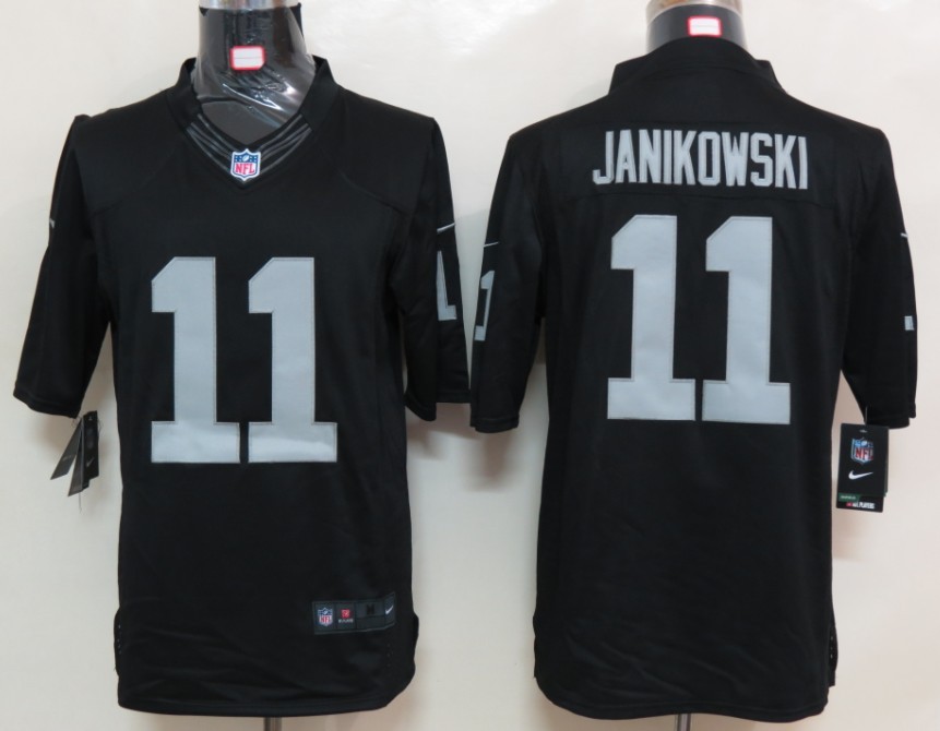 Nike Raiders 11 Janikowski Black Limited Jersey