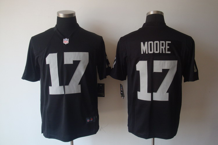 Nike Raiders 17 Moore Black Game Jerseys Nike Raiders 17 Moore Black Game Jerseys