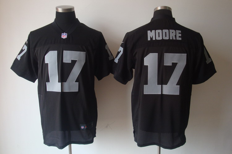Nike Raiders 17 Moore black elite jerseys