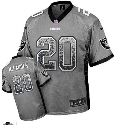 Nike Raiders 20 Darren McFadden Grey Elite Drift Jersey