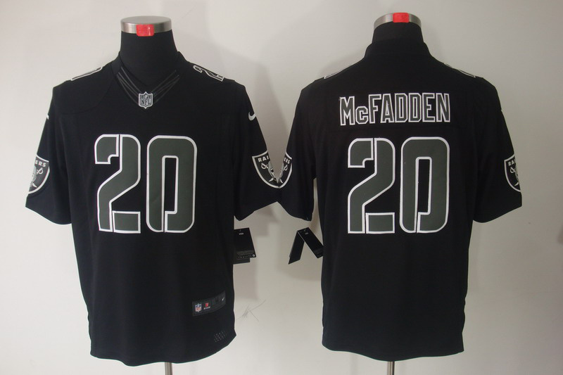 Nike Raiders 20 McFADDEN Black Impact Limited Jerseys