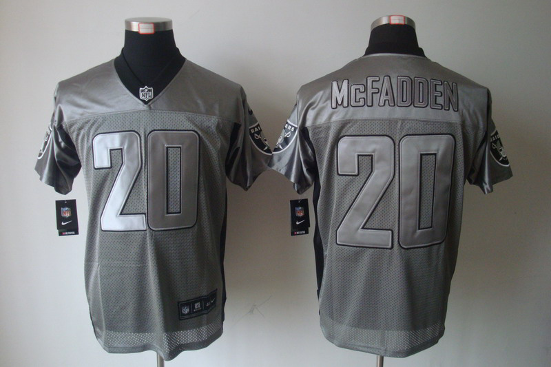 Nike Raiders 20 McFADDEN Grey Elite Jerseys