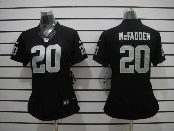 Nike Raiders 20 McFadden Black Women Limited Jerseys
