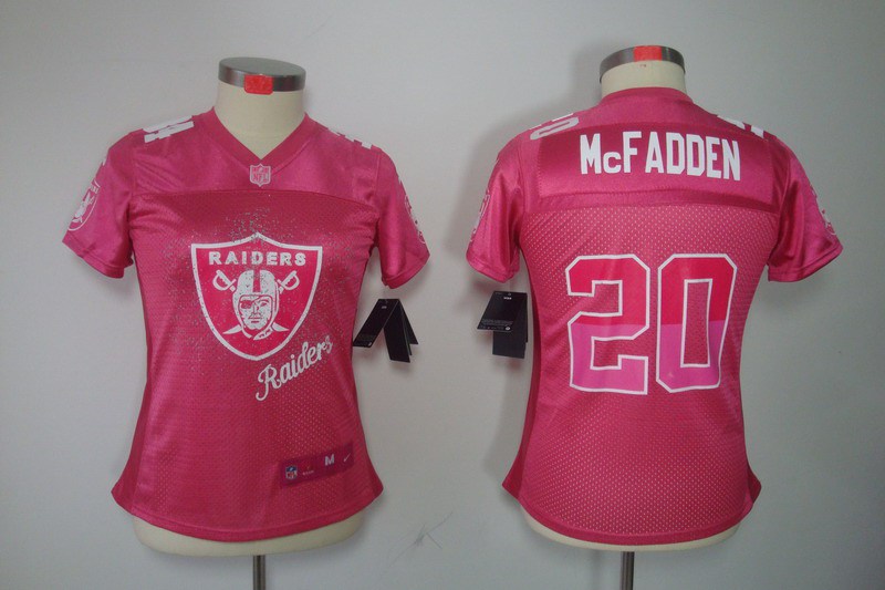 Nike Raiders 20 McFadden Pink Fem Fan Elite Jerseys