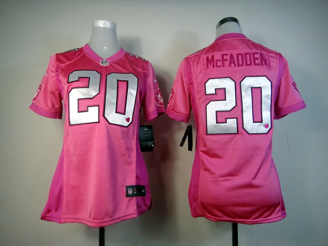Nike Raiders 20 McFadden Pink Love's Women Jerseys - Click Image to Close