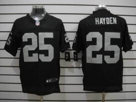 Nike Raiders 25 Hayden Black Elite Jerseys