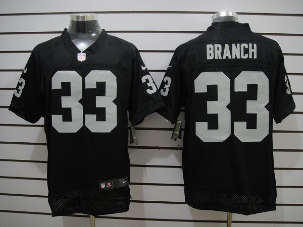 Nike Raiders 33 Branch Black Elite Jerseys