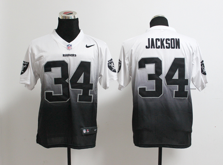 Nike Raiders 34 Jackson Fadeaway Elite Drift II Jersey