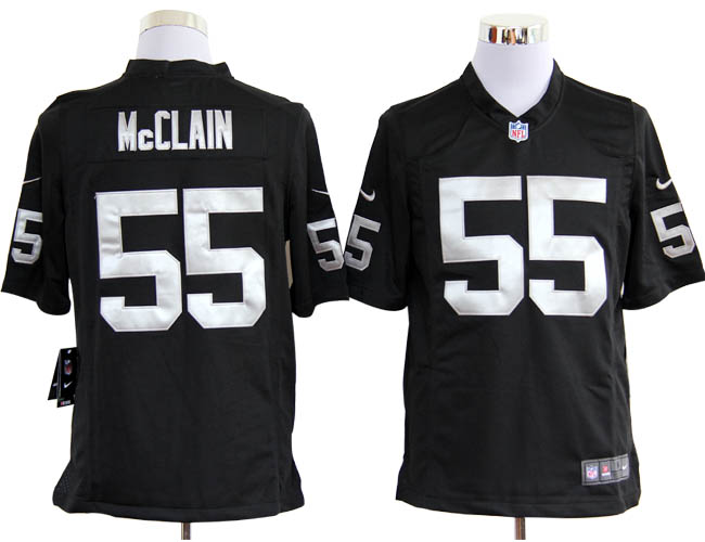 Nike Raiders 55 McClain Black Game Jerseys Nike Raiders 55 McClain Black Game Jerseys