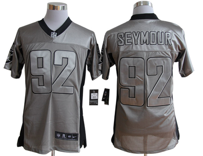 Nike Raiders 92 Seymour Grey Shadow Elite Jerseys