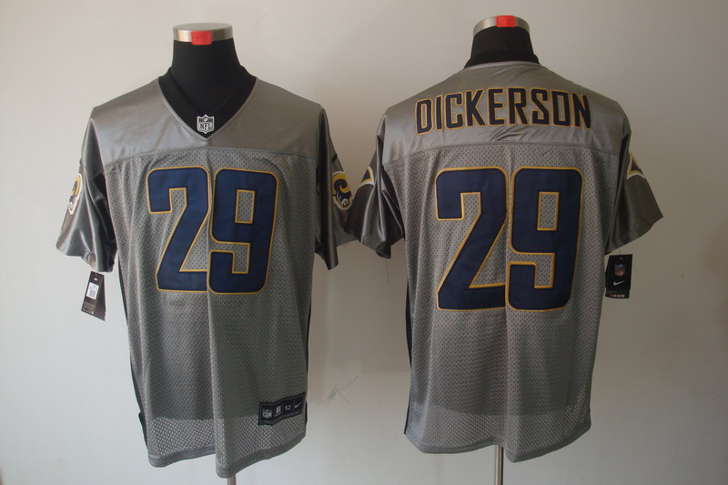 Nike Rams 29 Dickerson Grey Elite Jerseys