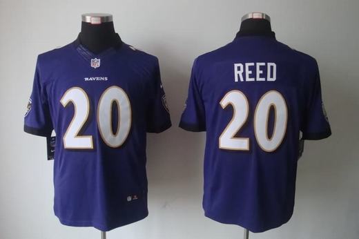 Nike Ravens 20 Reed Purple Limited Jerseys