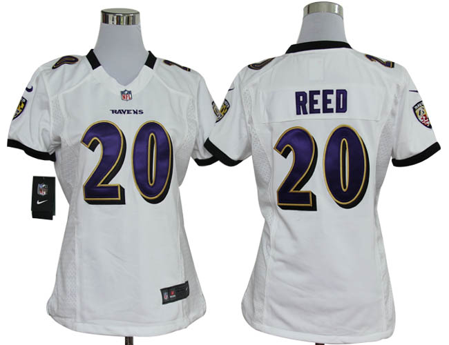Nike Ravens 20 Reed White Game Women Jerseys Nike Ravens 20 Reed White Game Women Jerseys