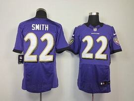 Nike Ravens 22 Smith Purple Elite Jerseys