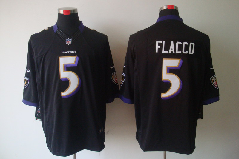 Nike Ravens 5 Flacco Black Limited Jerseys Nike Ravens 5 Flacco Black Limited Jerseys
