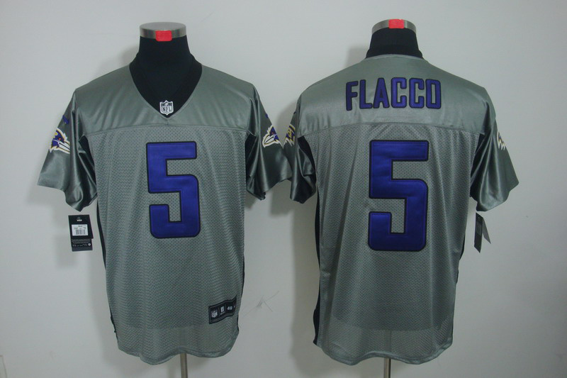 Nike Ravens 5 Flacco Grey Elite Jerseys Nike Ravens 5 Flacco Grey Elite Jerseys