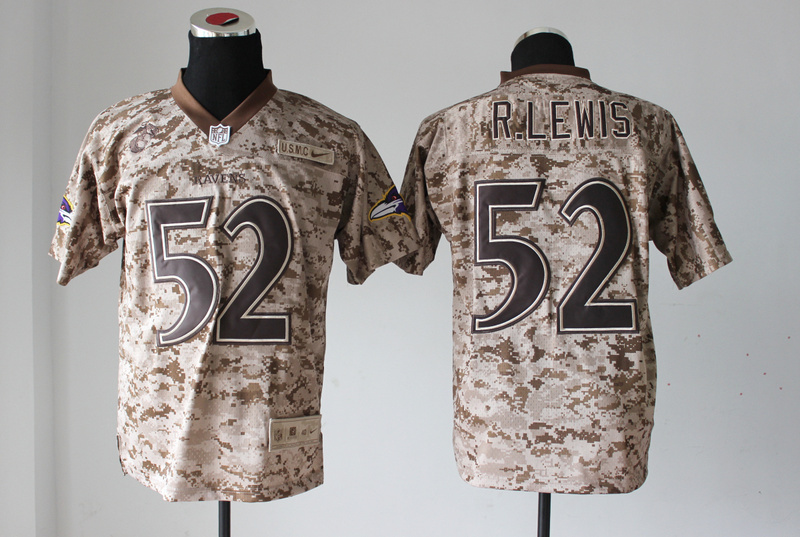 Nike Ravens 52 R.Lewis US Marine Corps Camo Elite Jerseys Nike Ravens 52 R.Lewis US Marine Corps Camo Elite Jerseys