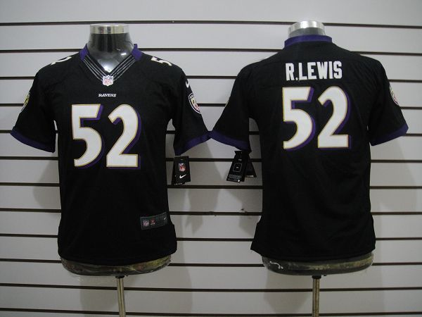 Nike Ravens 52 R.lewis Black Kids Limited Jerseys