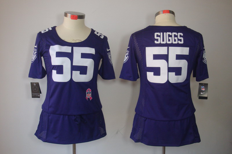 Nike Ravens 55 Suggs Purple Women Elite Skirts Nike Ravens 55 Suggs Purple Women Elite Skirts