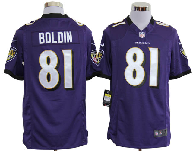 Nike Ravens 81 Boldin purple Game Jerseys