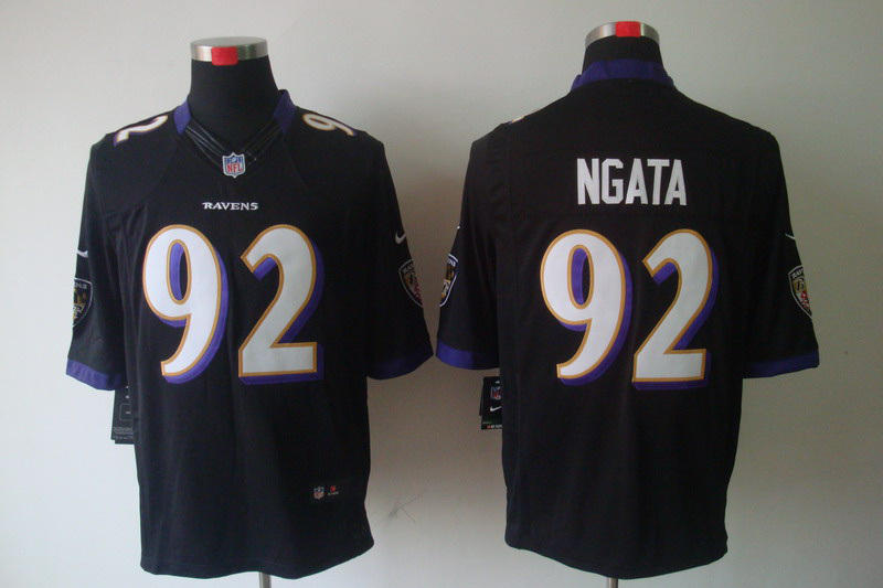 Nike Ravens 92 Ngata Black Limited Jerseys