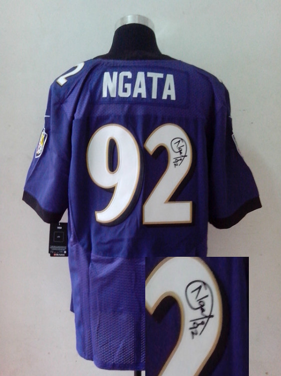 Nike Ravens 92 Ngata Purple Signature Edition Jerseys