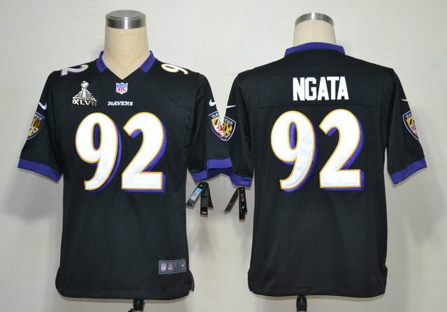 Nike Ravens 92 Ngata black Game 2013 Super Bowl XLVII Jersey