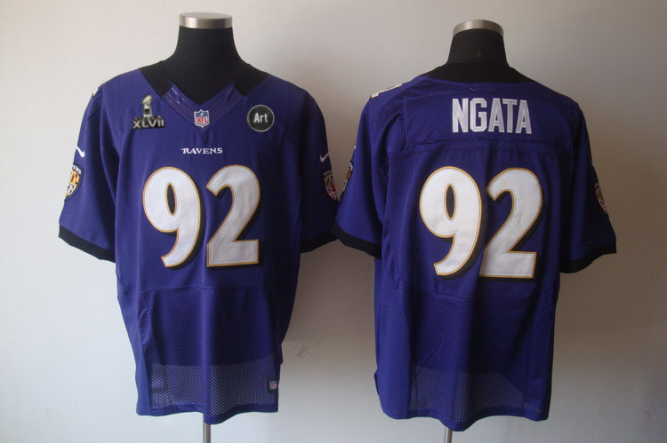 Nike Ravens 92 Ngata purple Elite 2013 Super Bowl XLVII and Art Jerseys
