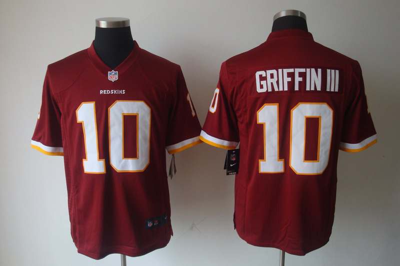 Nike Redskins 10 Griffin III Red Game Jerseys - Click Image to Close