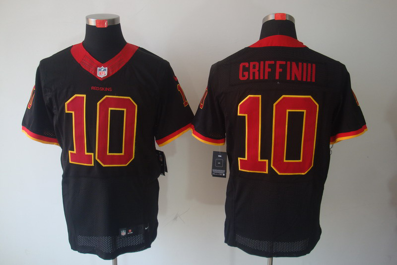 Nike Redskins 10 Griffin III Black Elite Jerseys Nike Redskins 10 Griffin III Black Elite Jerseys