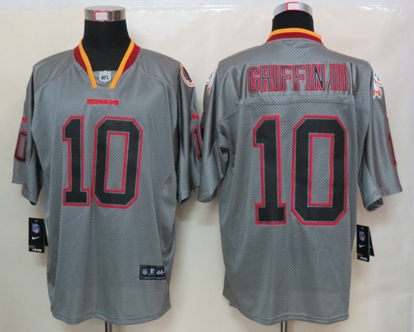 Nike Redskins 10 Griffin III Lights Out Grey Elite Jerseys Nike Redskins 10 Griffin III Lights Out Grey Elite Jerseys