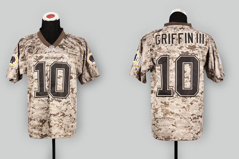 Nike Redskins 10 Griffin III US Marine Corps Camo Elite Jerseys