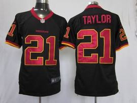 Nike Redskins 21 Taylor Black Limited Jerseys