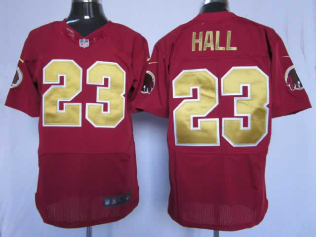 Nike Redskins 23 Hall Red Elite Jerseys - Click Image to Close