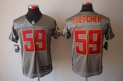 Nike Redskins 59 Fletcher Grey Elite Jerseys Nike Redskins 59 Fletcher Grey Elite Jerseys