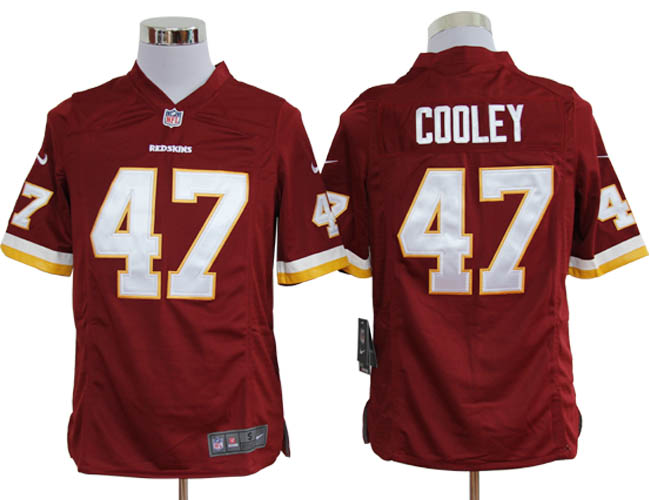 Nike Redskins COOLEY 47 red Game Jerseys