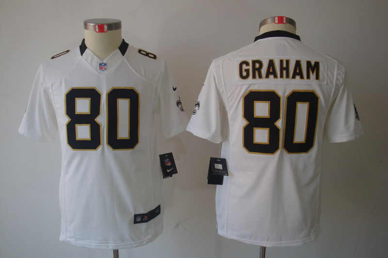 Nike Saints 80 Graham White Kids Limited Jerseys