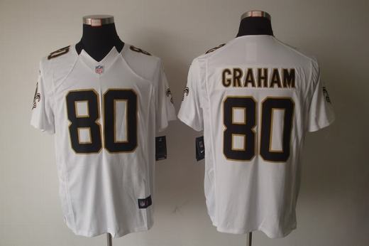 Nike Saints 80 Graham White Limited Jerseys
