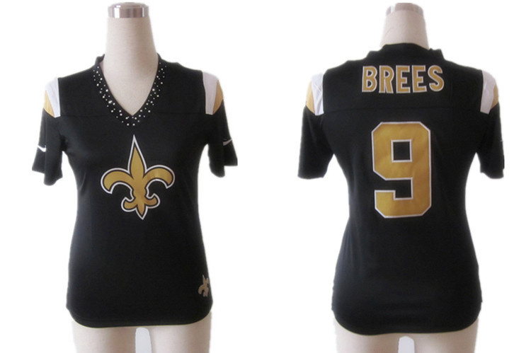 Nike Saints 9 Brees Black Field Flirt Women Jerseys Nike Saints 9 Brees Black Field Flirt Women Jerseys