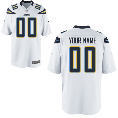 Nike San Diego Chargers Youth Customized Game White Jersey