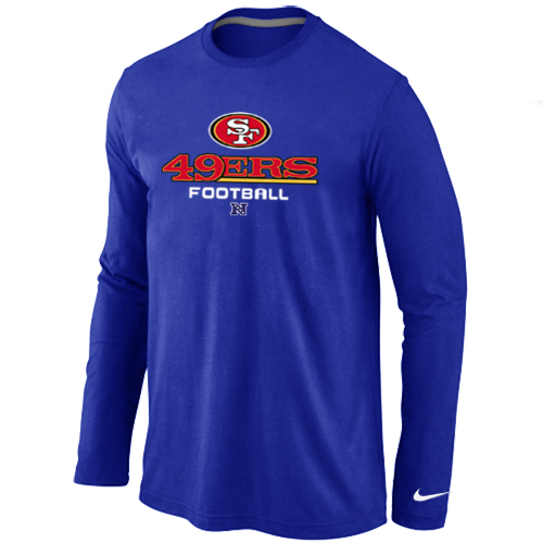 Nike San Francisco 49ers Critical Victory Long Sleeve T-Shirt Blue
