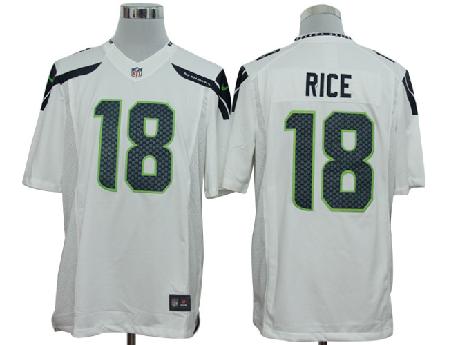 Nike Seahawks 18 Rice White Limited Jerseys Nike Seahawks 18 Rice White Limited Jerseys
